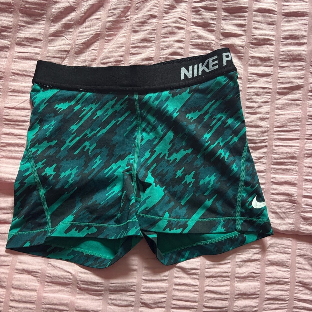 Nike Dri-FIT Teal and Black Shorts